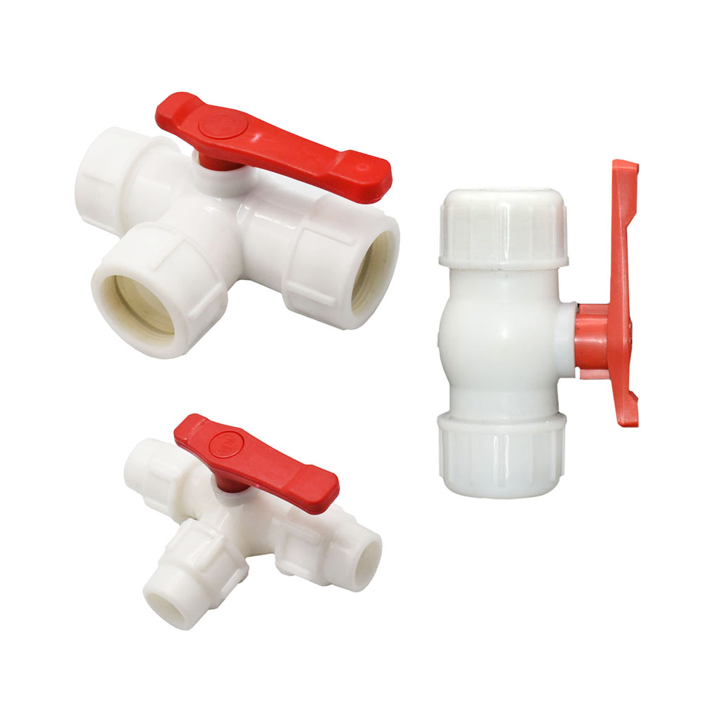 Float Ball Valve - 20/25/32/40/50/63mm Water Pipe Tee Coupler Plastic