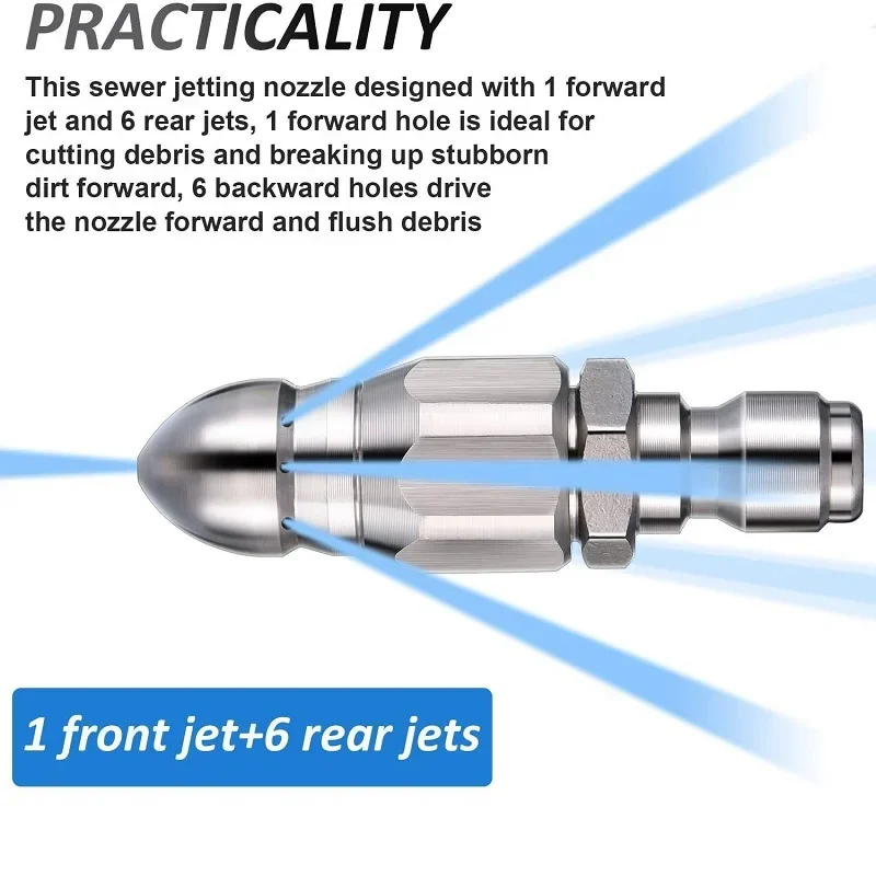 Water Jet High Pressure Spraye - مراجعة Drain Pipe Clip وسعره