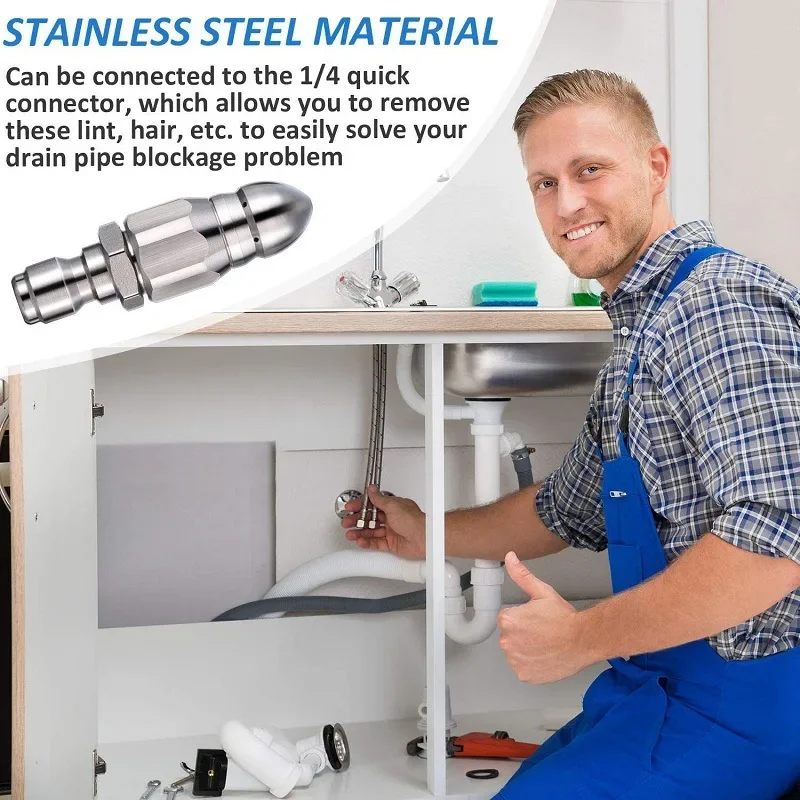 Water Jet High Pressure Spraye - مراجعة Drain Pipe Clip وسعره