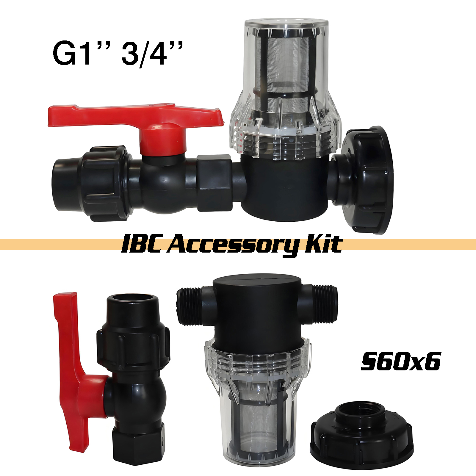 3Pcs Kit IBC water tank filter - مراجعة Float Ball Valve وسعره
