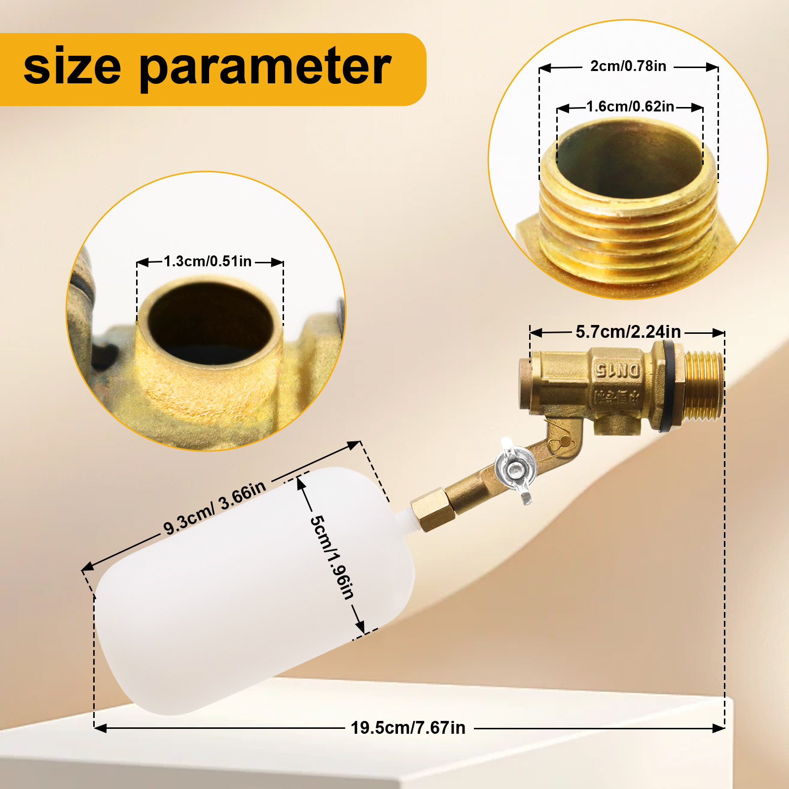 1/2 Inch Copper Calve Float Ba - مراجعة Float Ball Valve وسعره