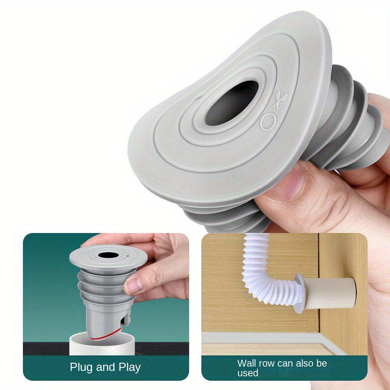 1PC Silicone Floor Drain Seal  - مراجعة Drain Pipe Clip وسعره