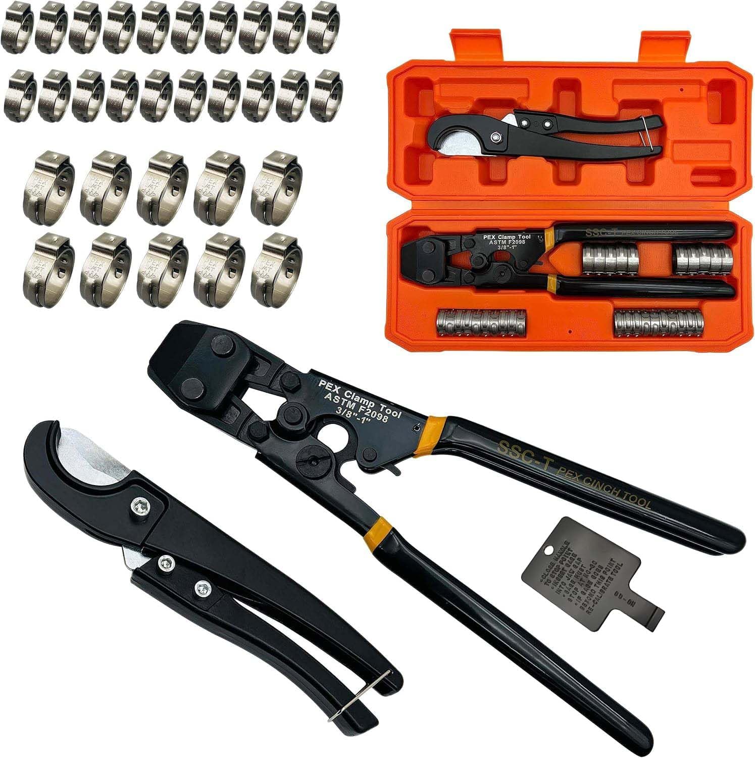 PEX Pipe Clamp Crimping Tool w - مراجعة Pipe Cutter Ratchet وسعره