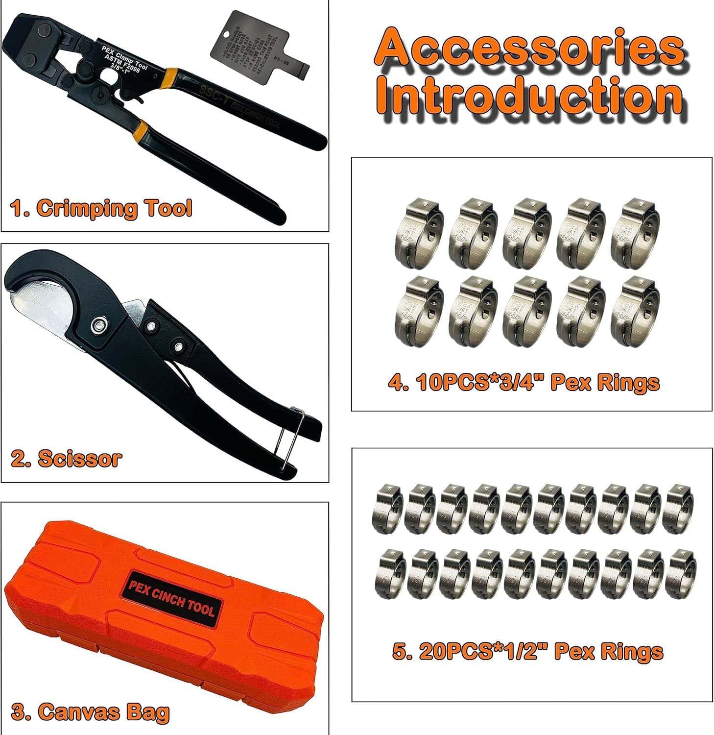 PEX Pipe Clamp Crimping Tool w - مراجعة Pipe Cutter Ratchet وسعره