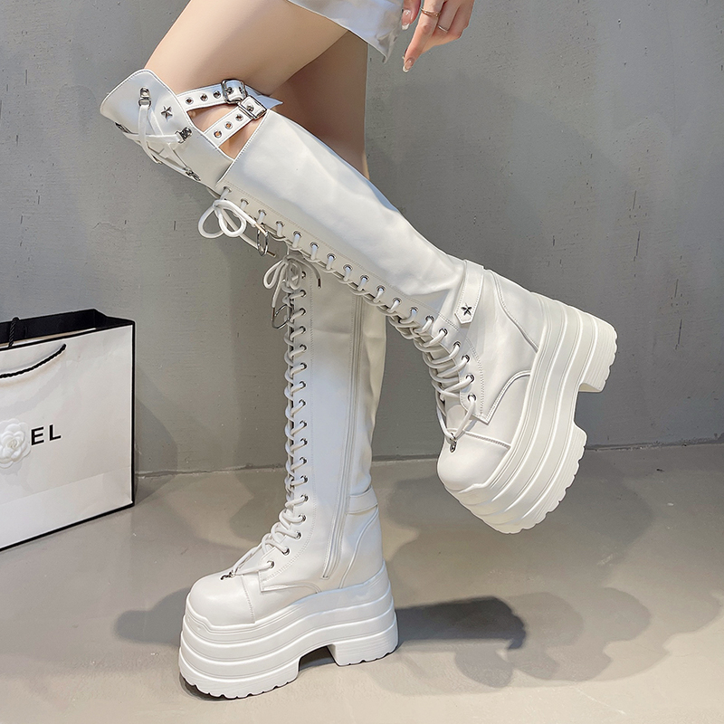 Punk Women Boots Ladies Cospla - مراجعة Pipe Bending Spring وسعره