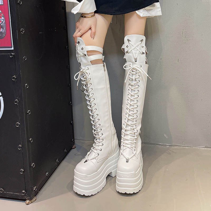 Punk Women Boots Ladies Cospla - مراجعة Pipe Bending Spring وسعره