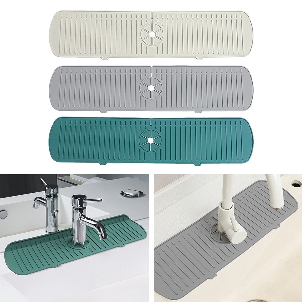 35/45/61cm Silicone Faucet Mat - مراجعة Silicone Tap Washer وسعره