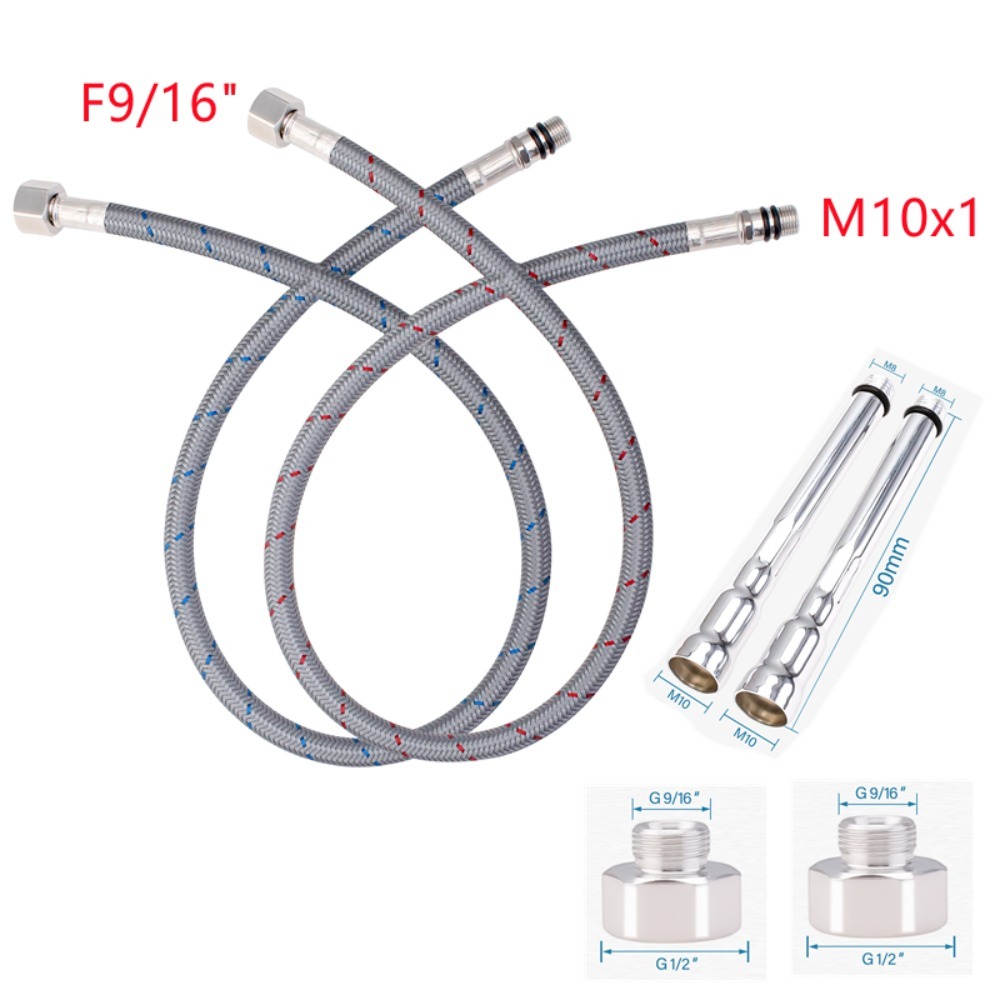 2PCS Flexible Plumbing Pipes G - مراجعة Flexible Hose Braided وسعره