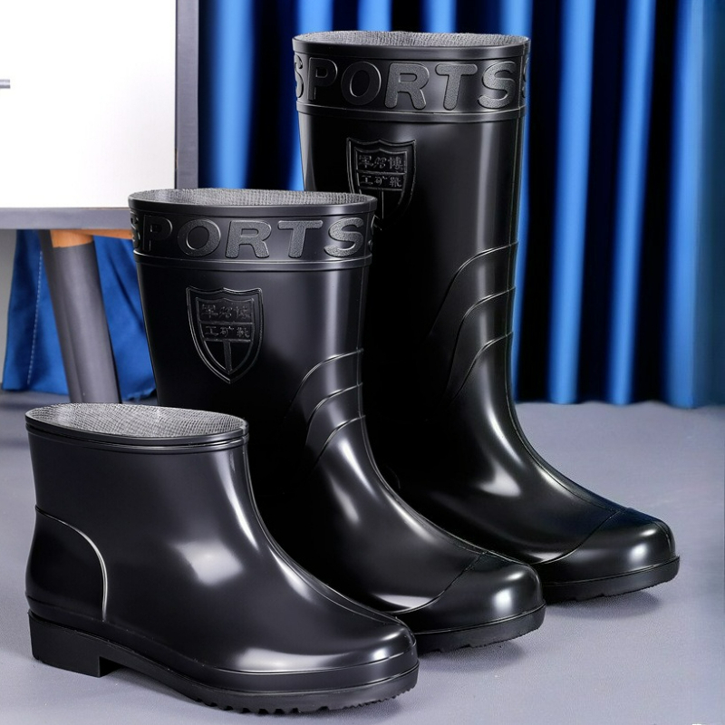 Men's Rain Boots Work High-Tub - مراجعة Pipe Bending Spring وسعره