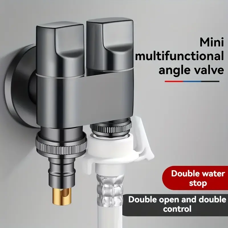 Stainless steel double outlet  - مراجعة Toilet Fill Valve وسعره