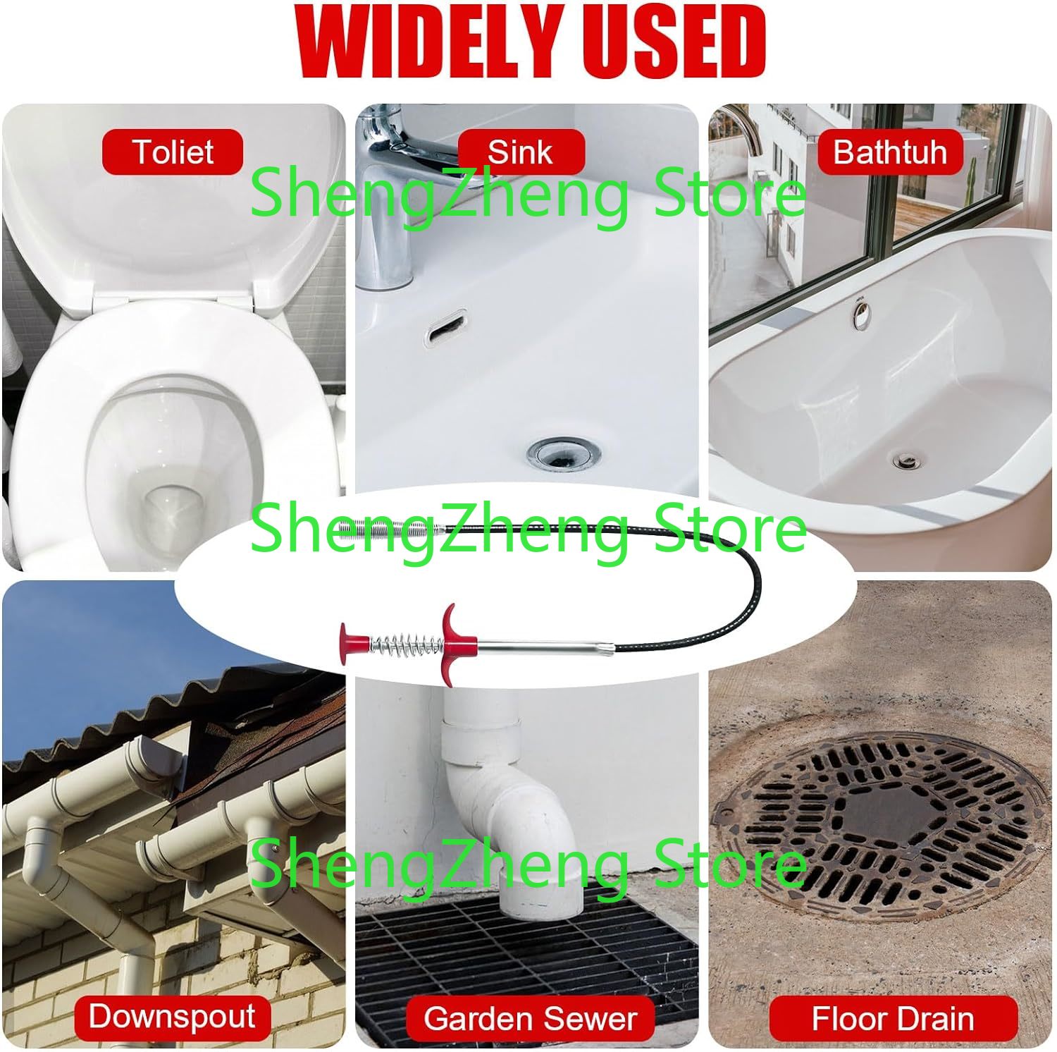 1Pcs Drain Snake Hair Drain Cl - مراجعة Drain Snake Flexible وسعره