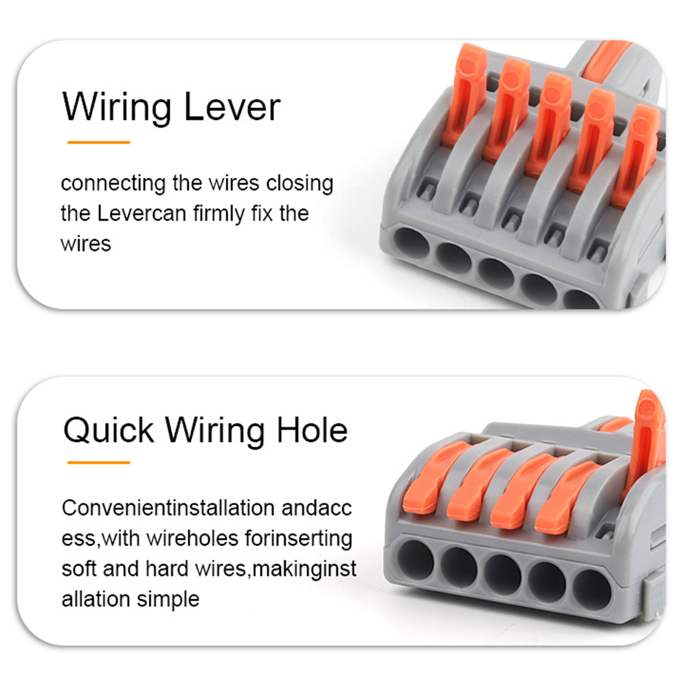 10/100PCS Electrical Cable Con - مراجعة Push Fit Connector وسعره
