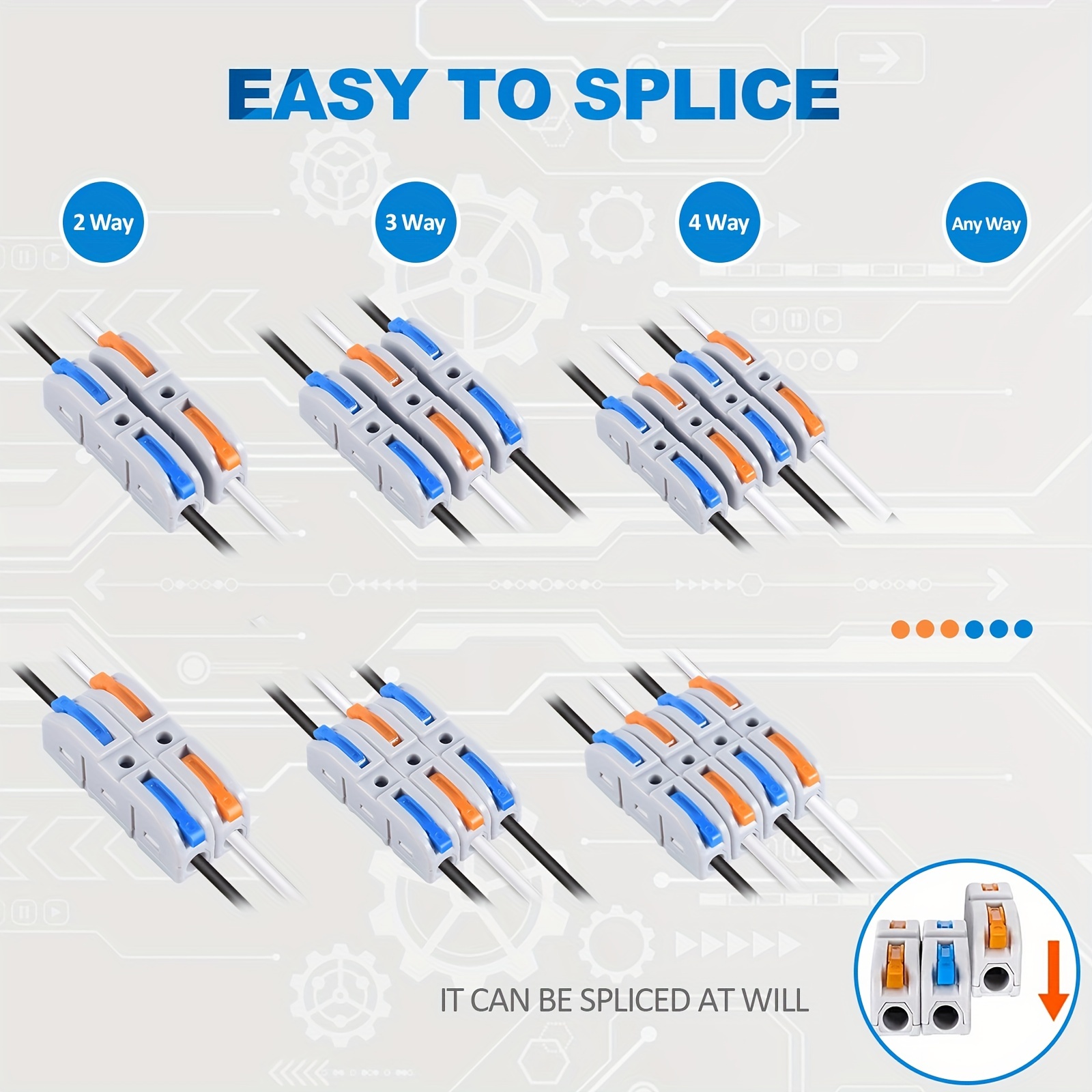Lever Wire Connectors, 10pcs/6 - مراجعة Push Fit Connector وسعره