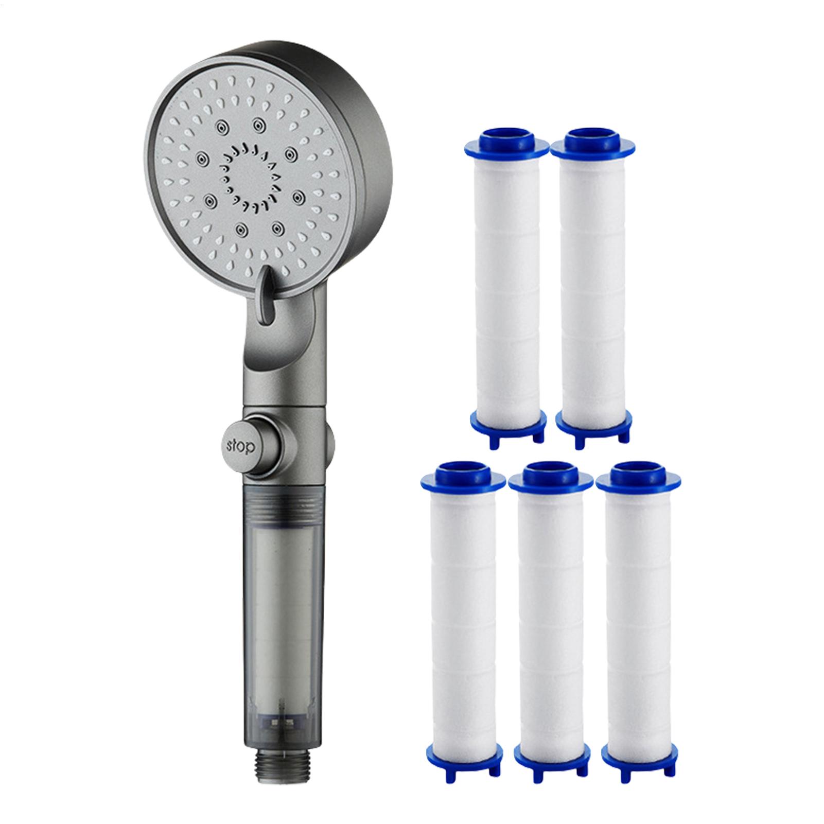 New Shower Head 5 Modes Filter - مراجعة Silicone Tap Washer وسعره