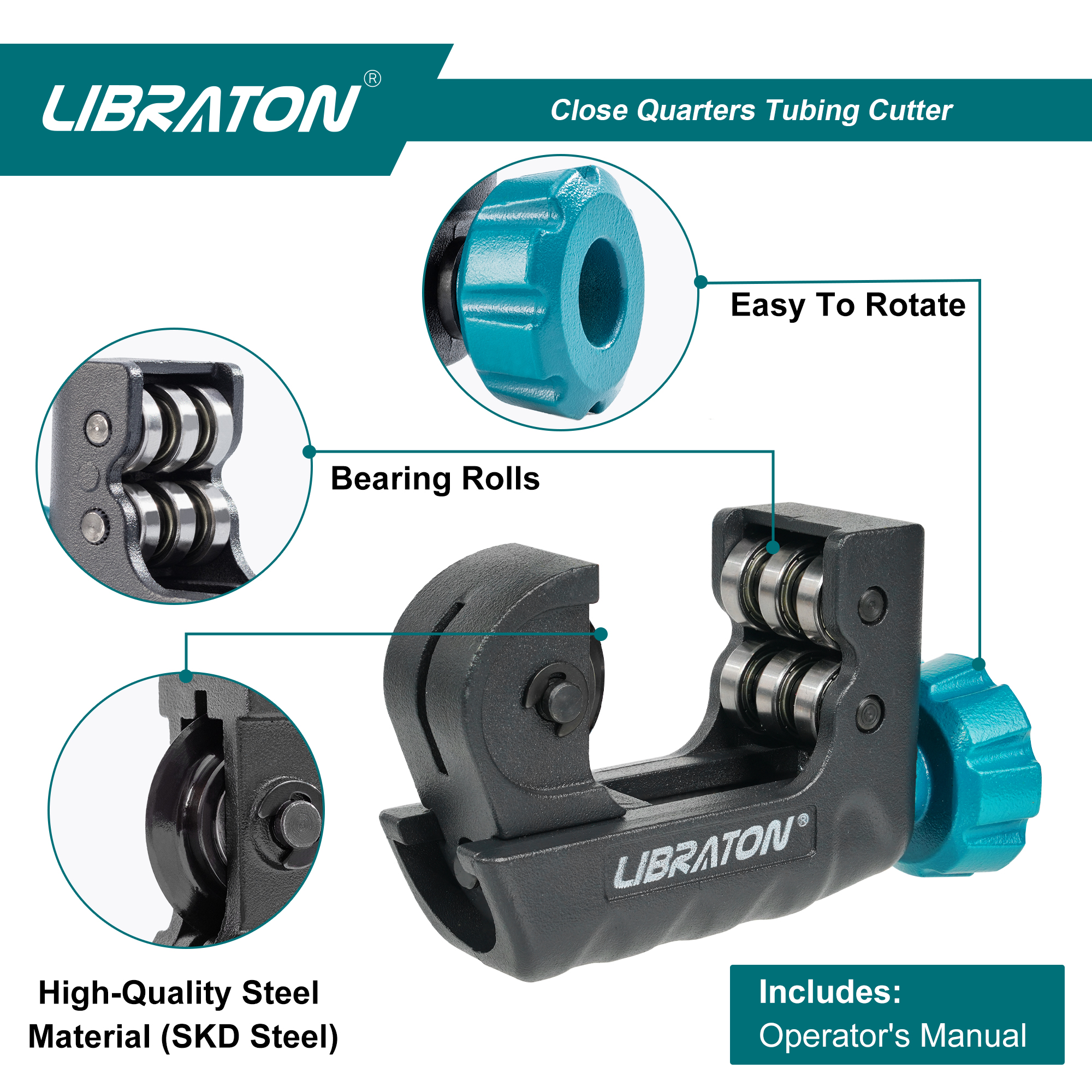 Libraton Tubing Cutter 4mm to  - مراجعة Pipe Cutter Ratchet وسعره