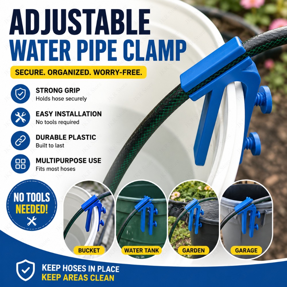Adjustable Garden Hose Clamp P - مراجعة Plastic Pipe Clip وسعره