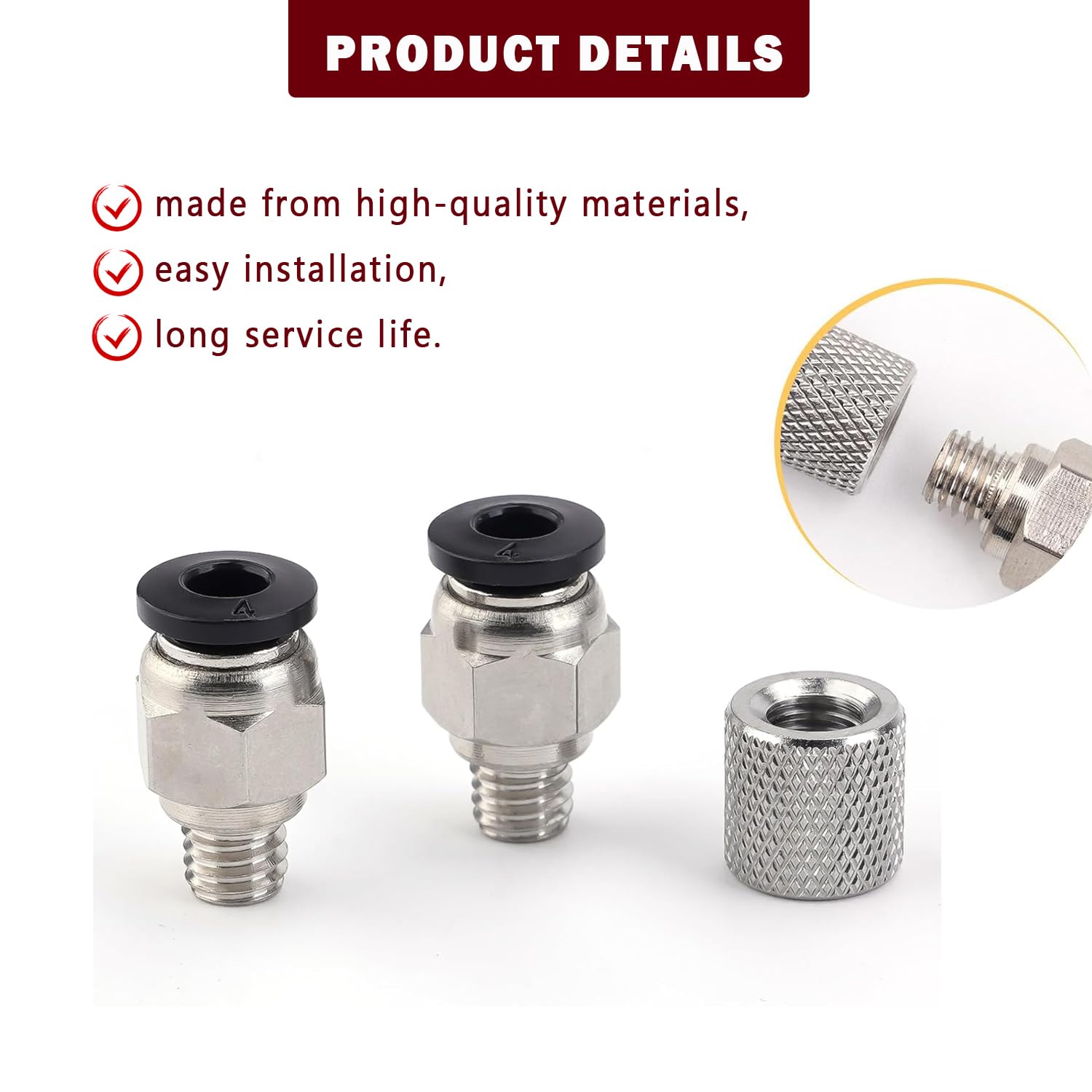 Upgrade PTFE Tube Connector St - مراجعة Ptfe Tape Thread وسعره