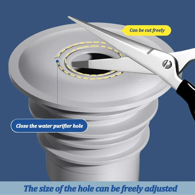 Silicone Bathroom Sewer Seal R - مراجعة Drain Pipe Clip وسعره