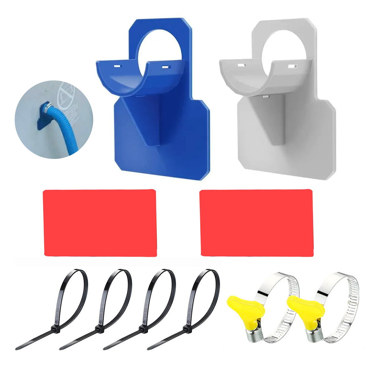 1 Set Swimming Pool Pipe Fixin - مراجعة Plastic Pipe Clip وسعره