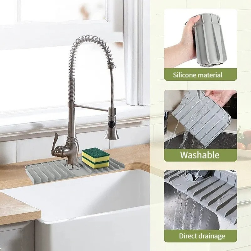 Silicone Faucet Mat Dish Soap  - مراجعة Silicone Tap Washer وسعره